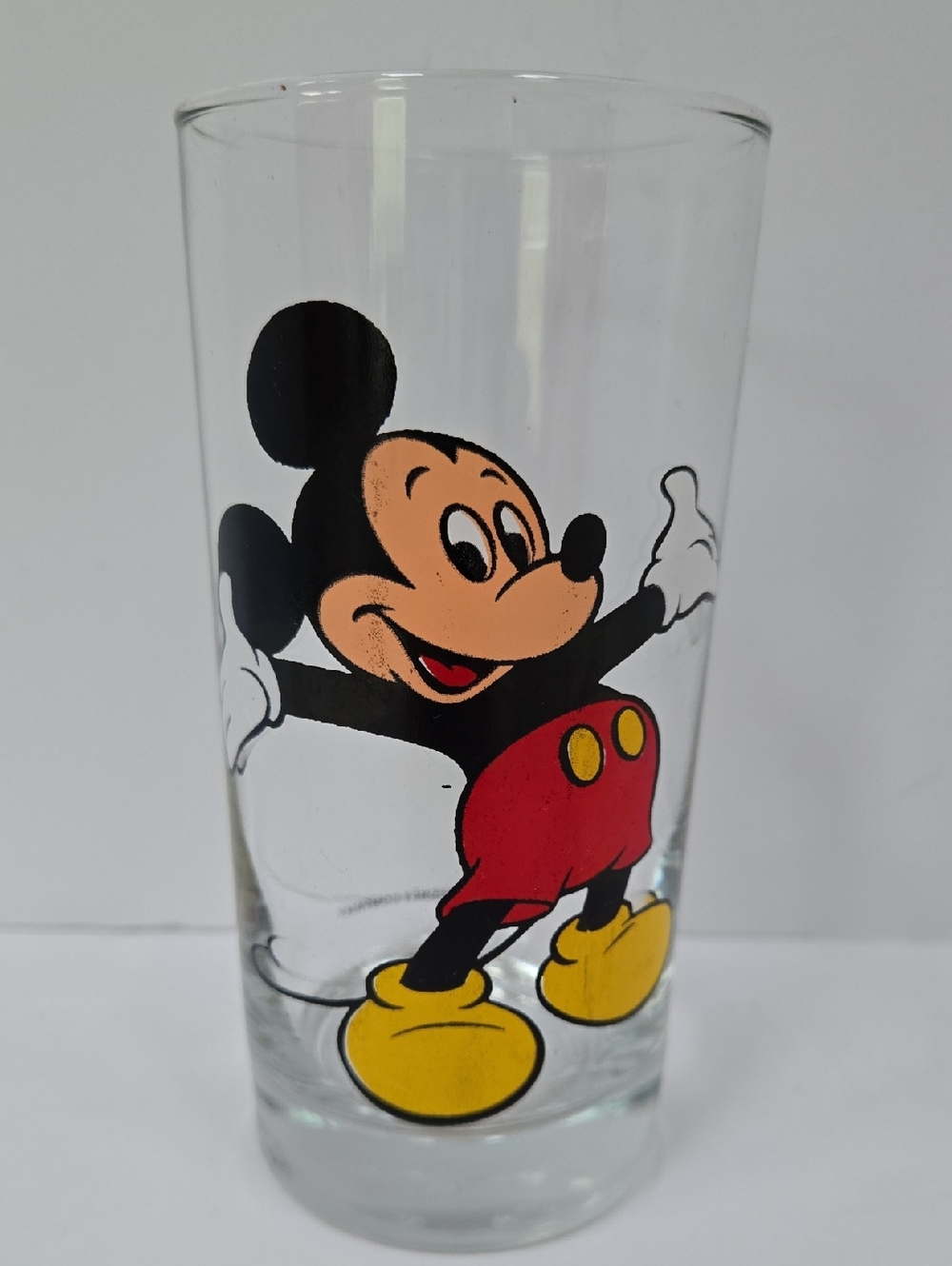 Disney Mickey Mouse Clear Glass 12 Ounce Tumbler
